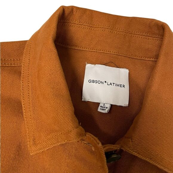 Gibson Latimer Tan Utility Jacket with Tailored Design Size Large - Picture 6 of 6